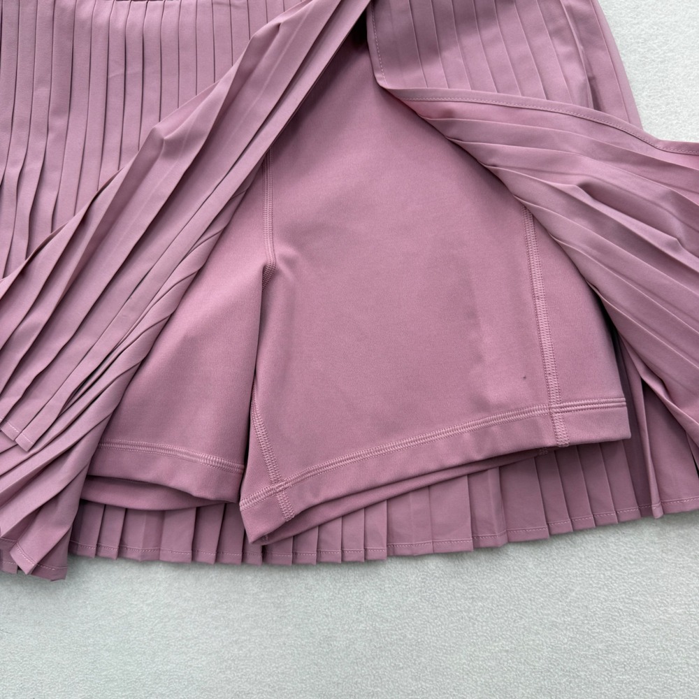 Bad Birdie Golf Double Down Skort Size L Petaluma Pink Pleated Athletic Skirt - Picture 3 of 5